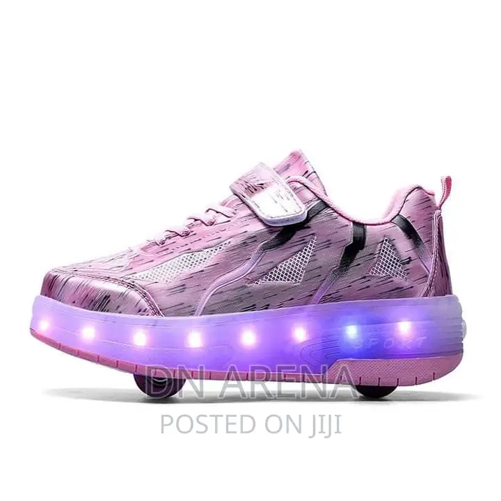 Skating Shoes With Roller Wheels and Custom LED Lights