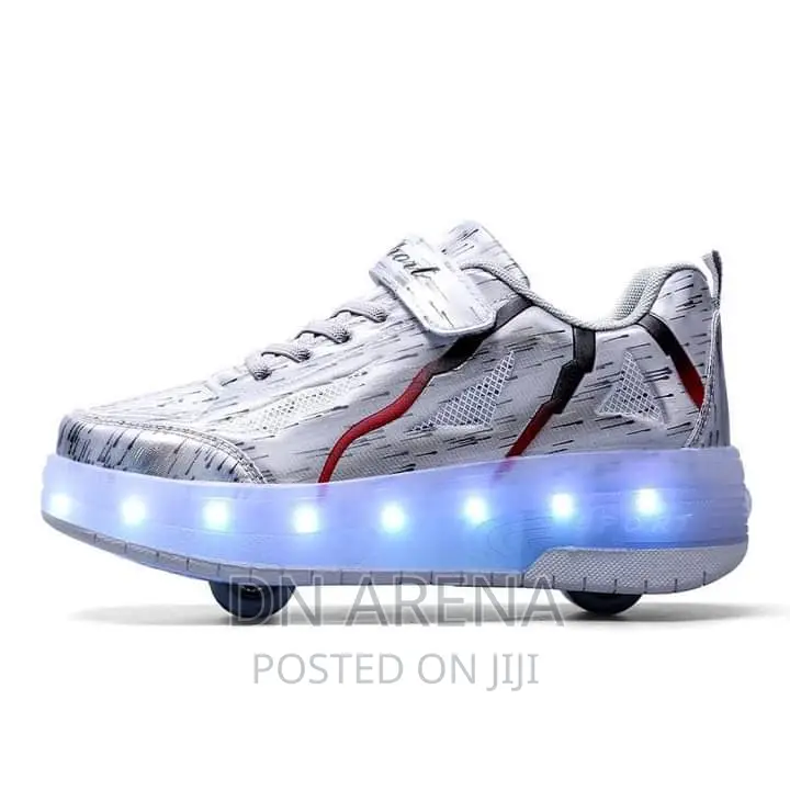 Skating Shoes With Roller Wheels and Custom LED Lights