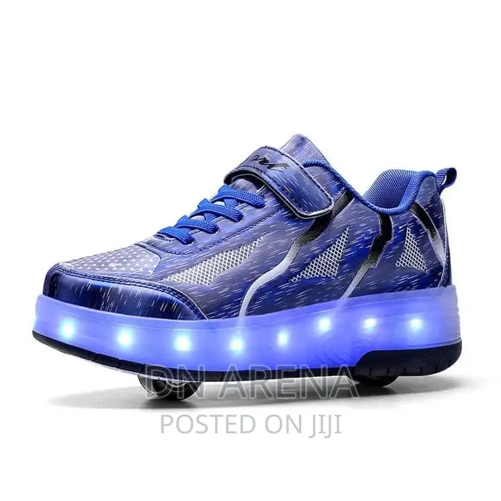 Skating Shoes With Roller Wheels and Custom LED Lights