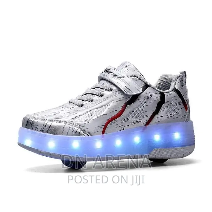 Skating Shoes With Roller Wheels and Custom LED Lights