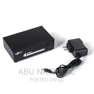 4 Port AV HDTV RCA Audio Video Splitter