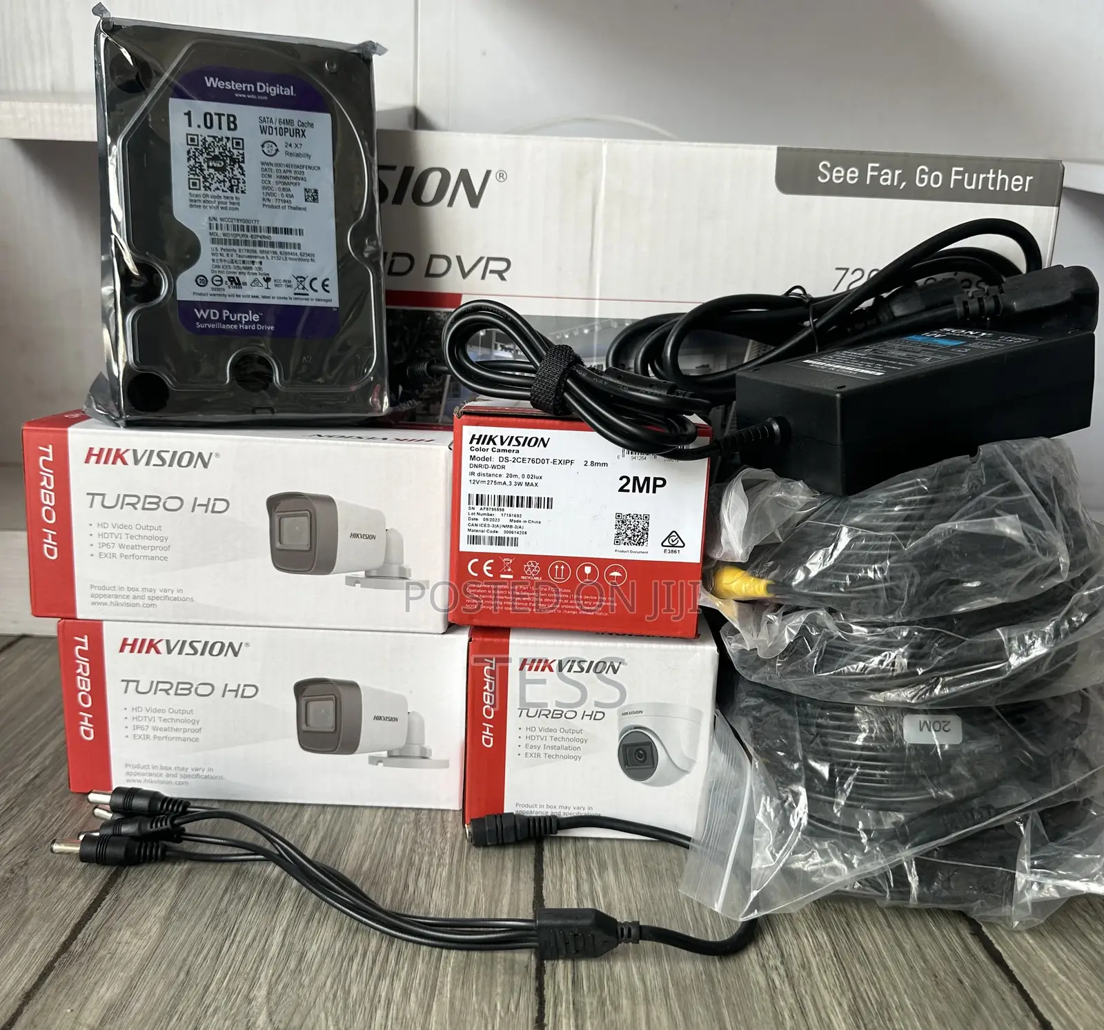 Hikvision 4ch Kit Set 2mp (1080p) With 1tb Surveillance HDD