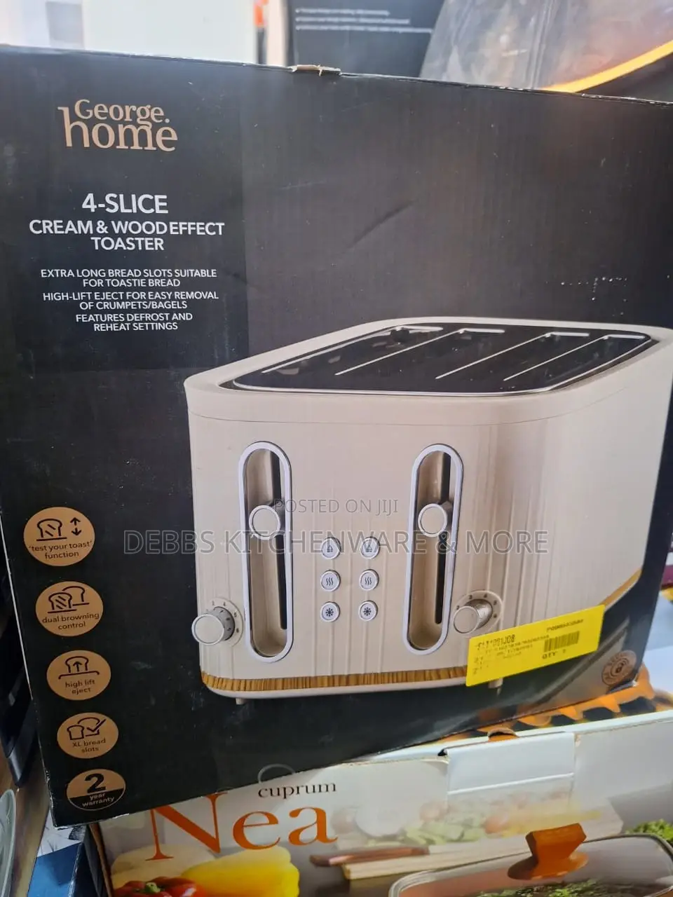 George Home Luxury 4 Slice Bread Toaster