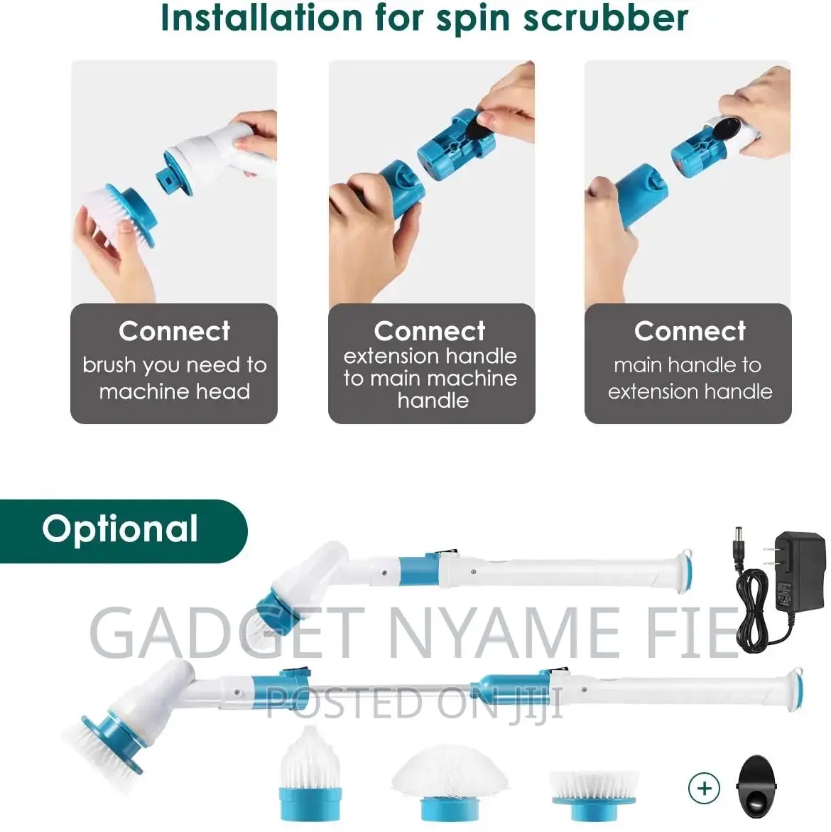 Rechargeable Spin Scrubber