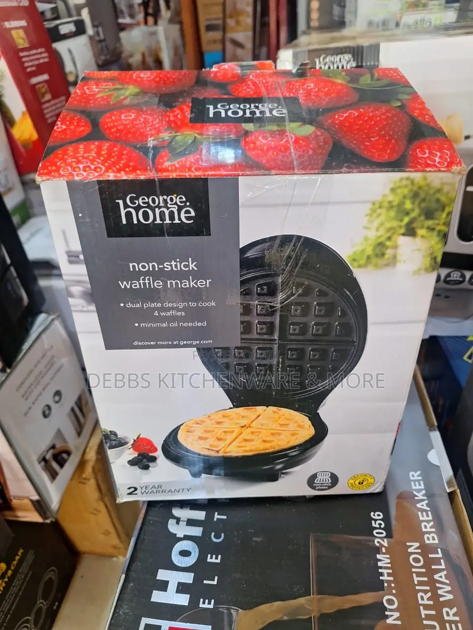 Non-Stick Belgian Waffle Maker