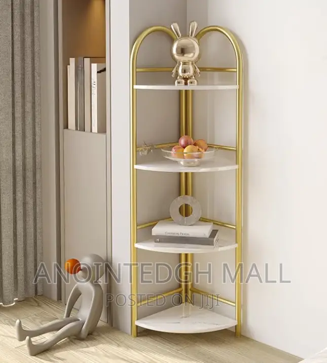 4 Tier Corner Shelves Bookshelf and Bookcase