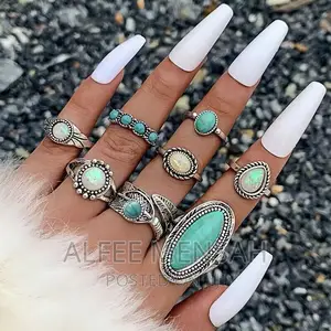 Ethnic Style Retro Fashion Carved Feather Ring Fashion