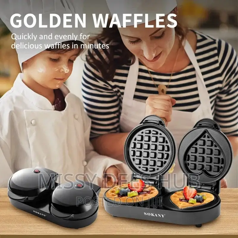 2-in-1 Sokany Waffle Maker