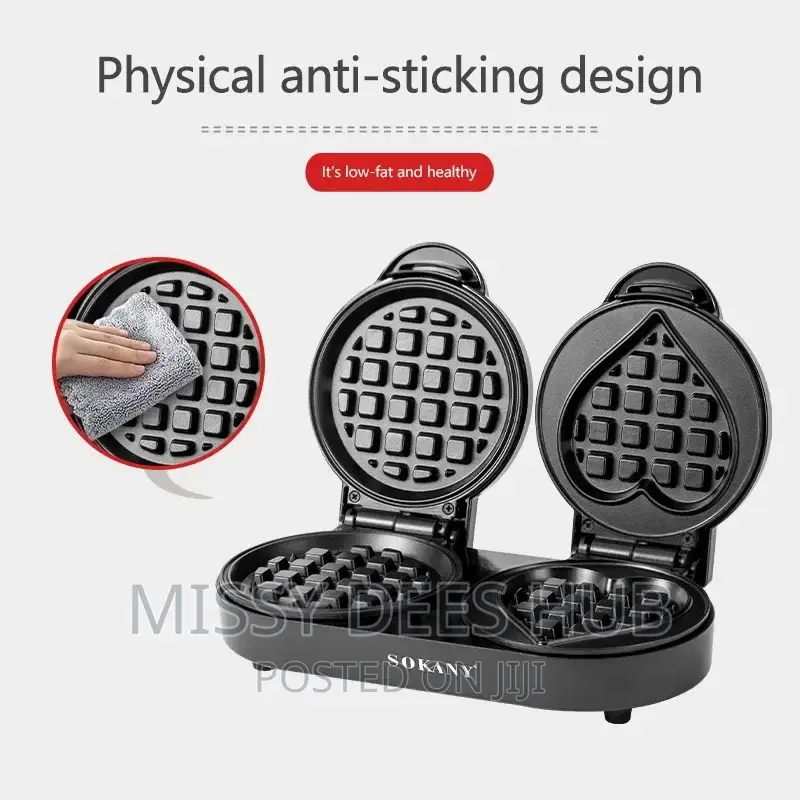 2-in-1 Sokany Waffle Maker