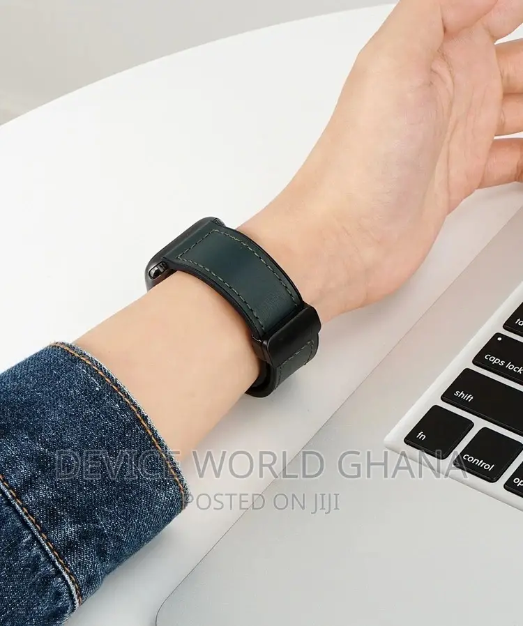 Sos Leather Magnetic Buckle Strap for Apple Watch Series 1-9