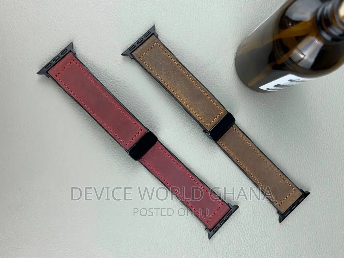 Sos Leather Magnetic Buckle Strap for Apple Watch Series 1-9
