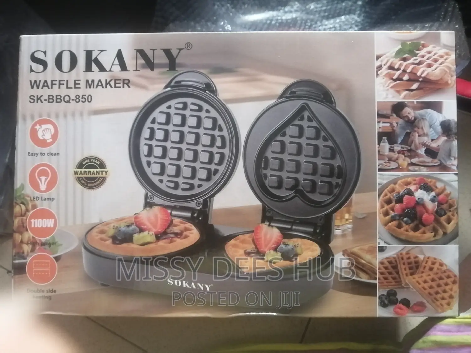 2-in-1 Sokany Waffle Maker