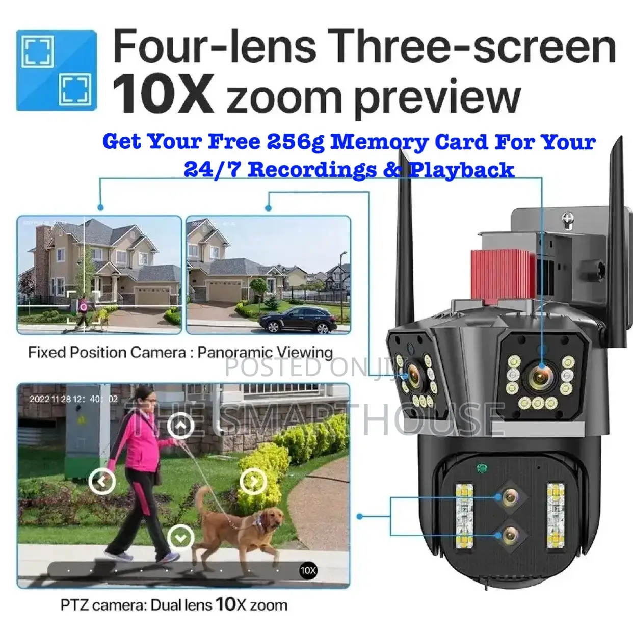 Smart Four Lens CCTV Camera