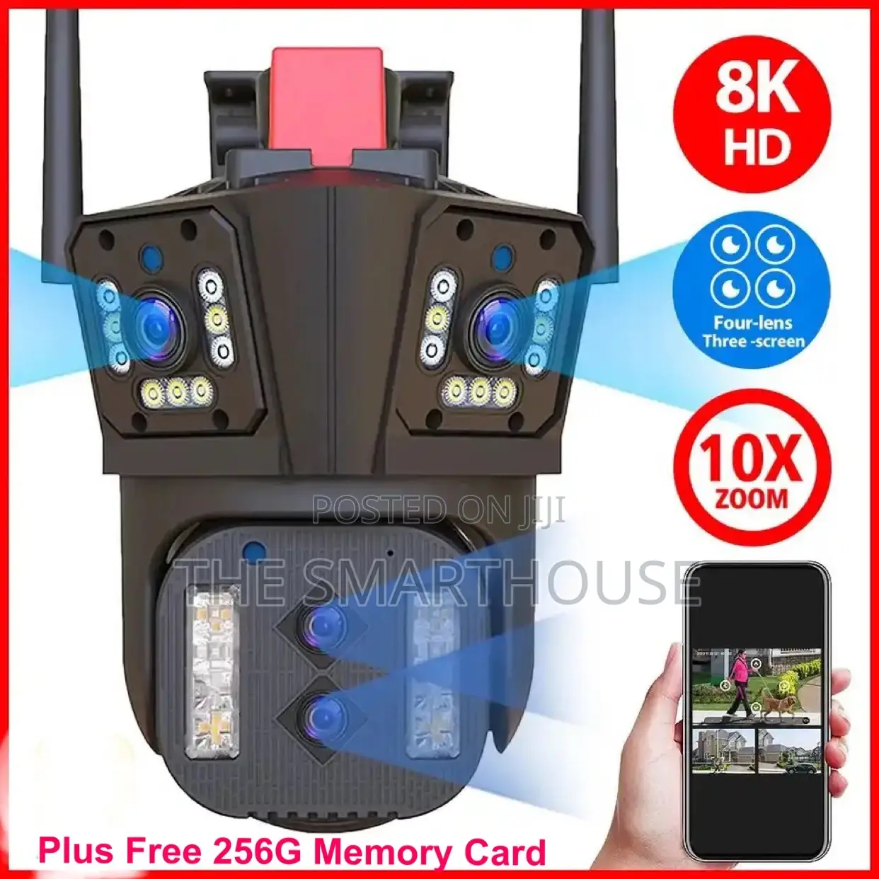 Smart Four Lens CCTV Camera