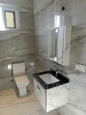 Cabinet Basin + Cabinet Mirror With Mable Worktop. 3169-60