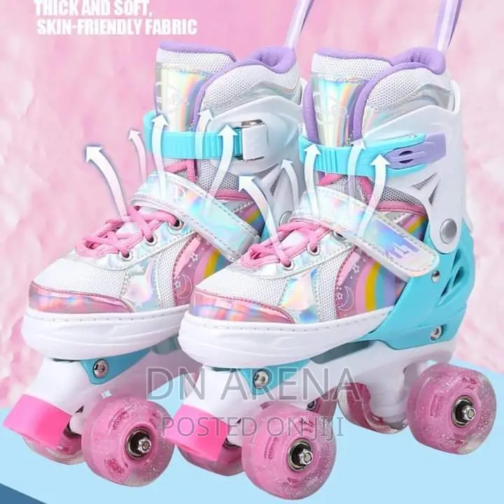 Skating Shoes With Roller Wheels and Custom LED Lights