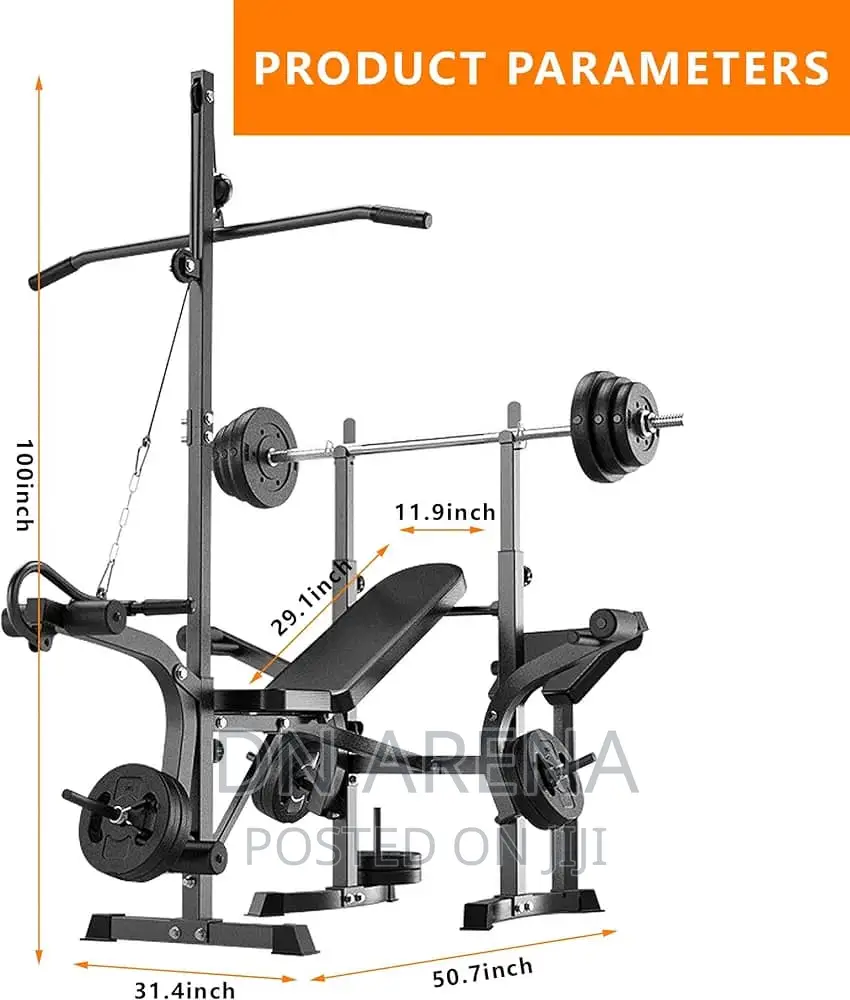 Multi Functional Weight Lifting Adjustable Decline Bench