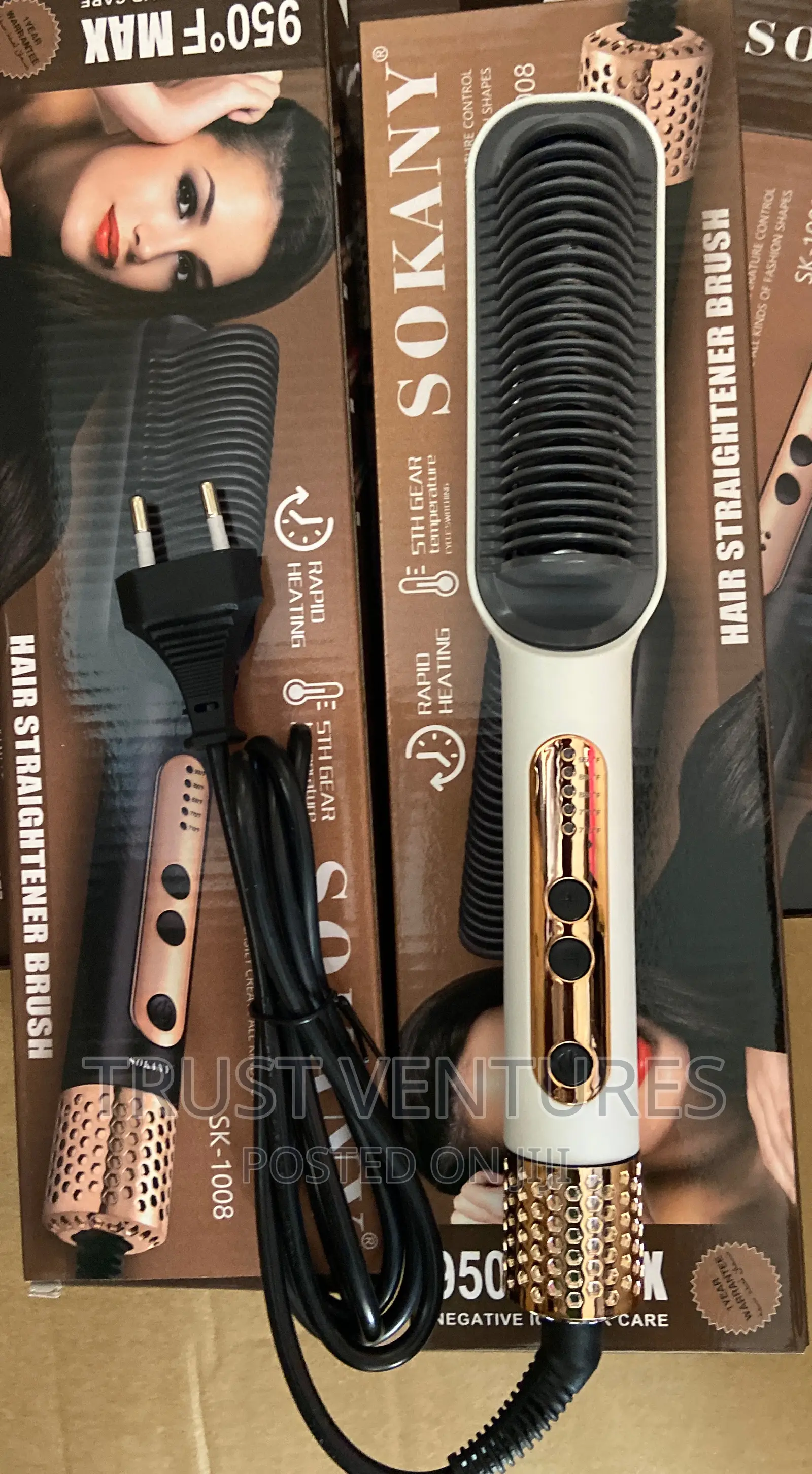Sokany Hair Straightener Brush