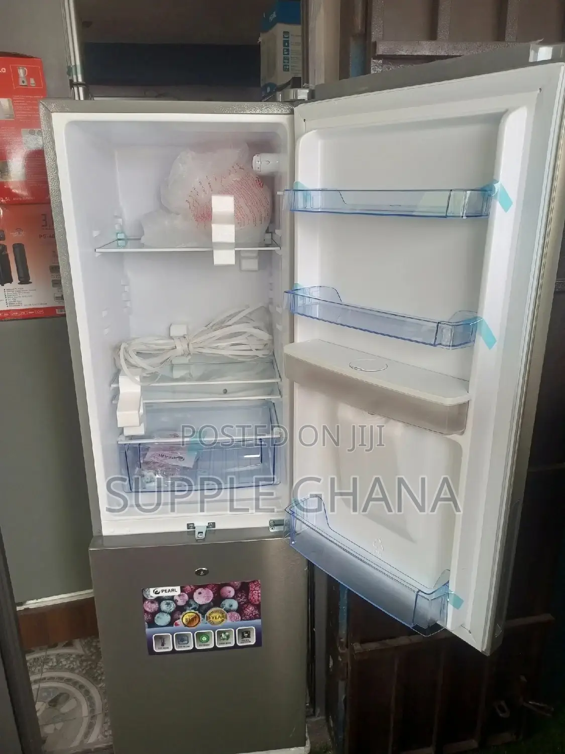 Pearl Fridge Double Door Fridge Top Freezer + Fridge L Fri