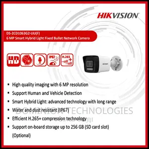 Hikvision Ds-2cd1063g2-Liu 6mp IP Colorvu Bullet With Audio