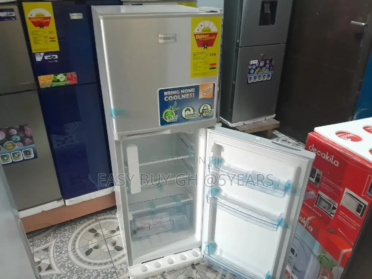 Nasco Rainbow Fridge 2door Fridge Top Fridge + Freezer 220