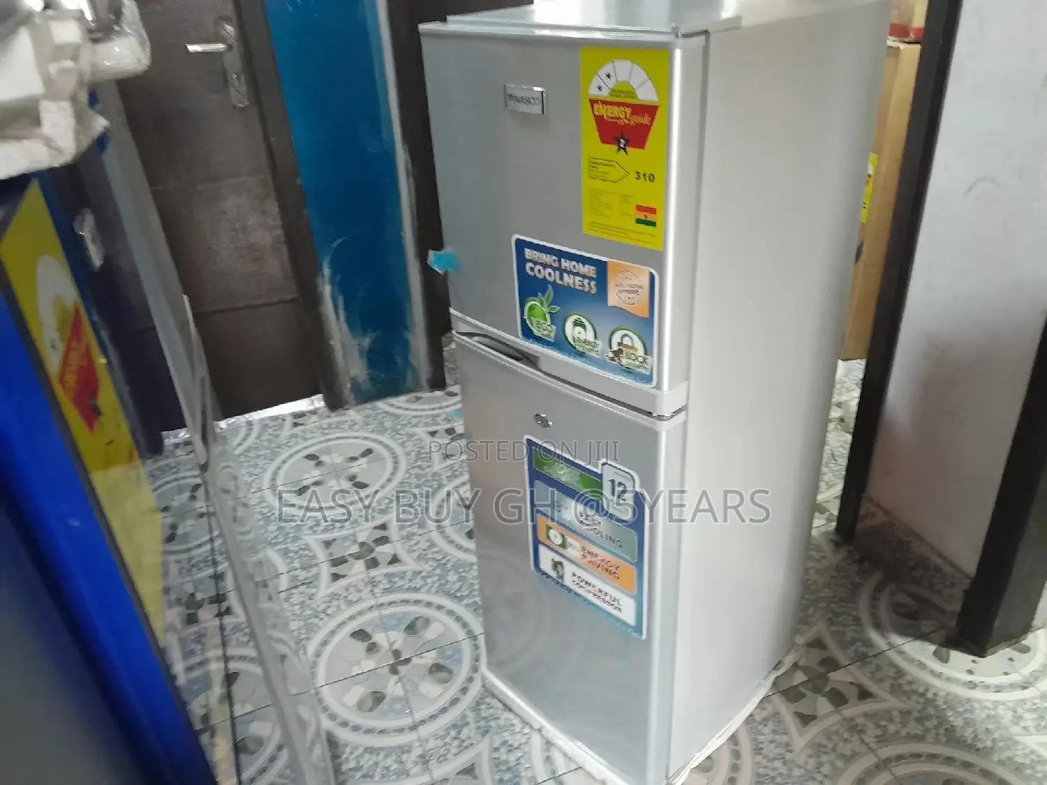 Nasco Fridge 2door Fridge Top Fridge + Freezer 120L Fridge