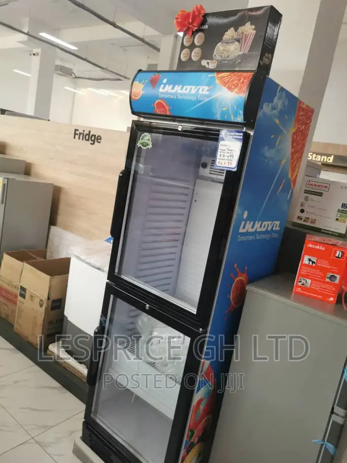 Innova Double Door Display Fridge 450L Double Glass Door