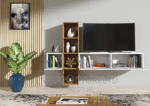 Tv Unit With Floating Console (Modern and Stylish )