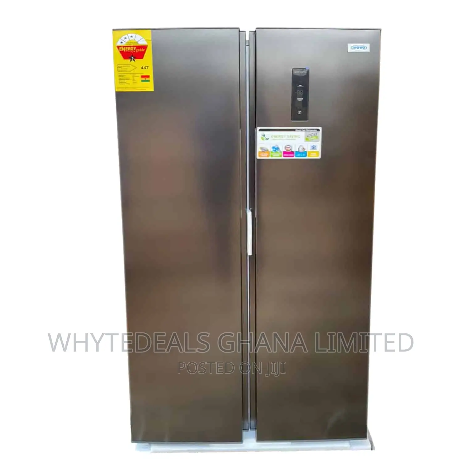 Novo 400 Litres 3-Stars Energy Efficient Side-by-Side Fridge