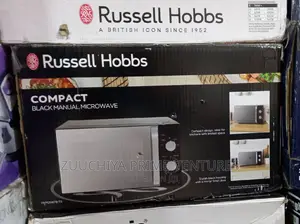 17.L Russell Hobbs Compact Black Manual Microwave / Uk