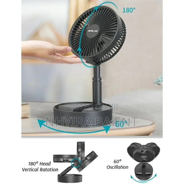 Mini Foldable Wireless Rechargeable Fan