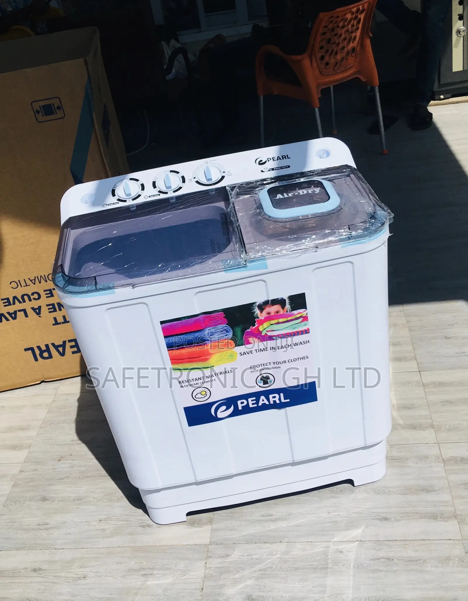 Topload Washingmachine 7kg Pearl Semiautomatic Twintub