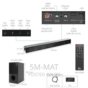 Lg Sound Bar Snh5, 4.1ch, 600w With High Power Design