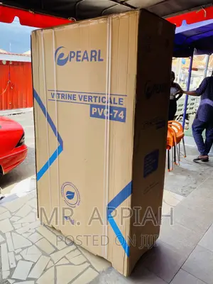 Brand New Pearl PVC-74 2 Door Electric Beverage Cooler.