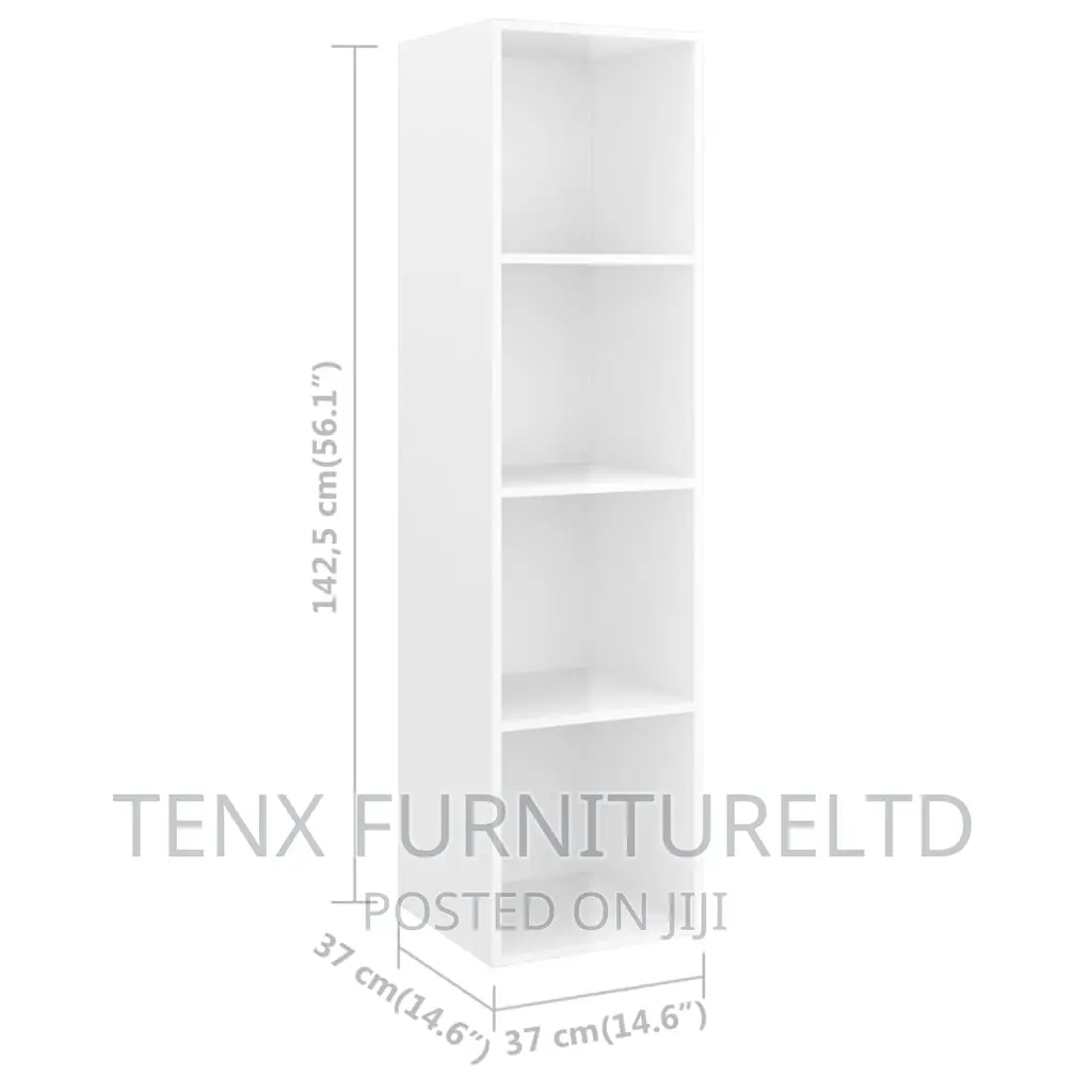 TV Cabinet Set 4 Piece Stand (Floating) White