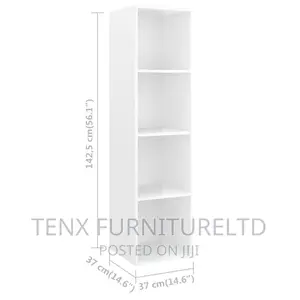 TV Cabinet Set 4 Piece Stand (Floating) White