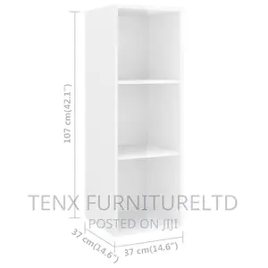 TV Cabinet Set 4 Piece Stand (Floating) White