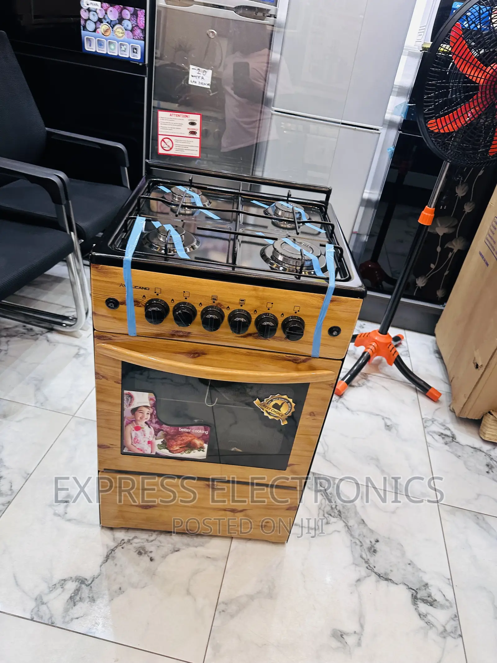 Oven __ Wooden Gill Gas Stove 4burner 50-50 ___