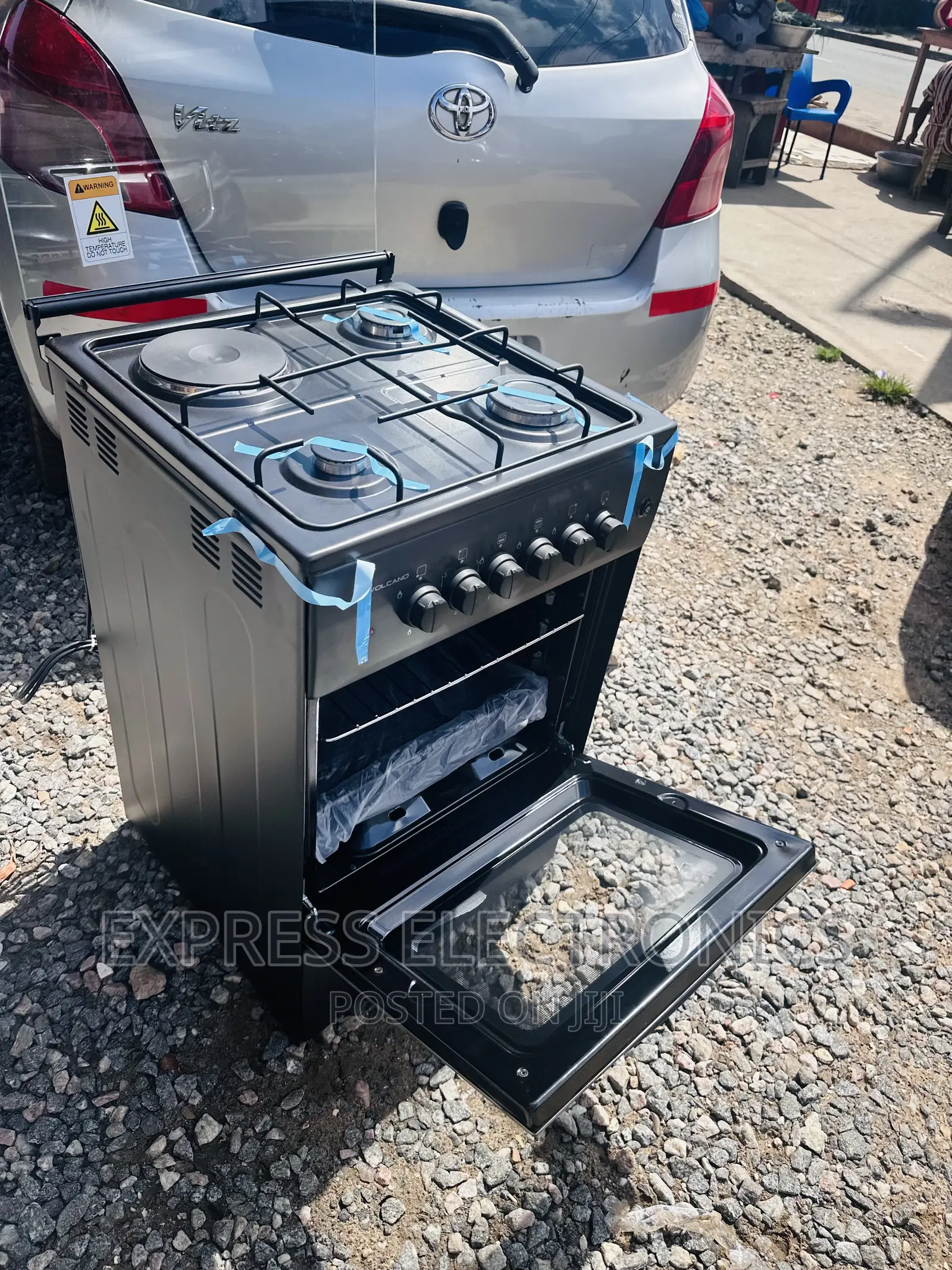 3-1 Stove Cooker 50/50 Grill Black Volcano.