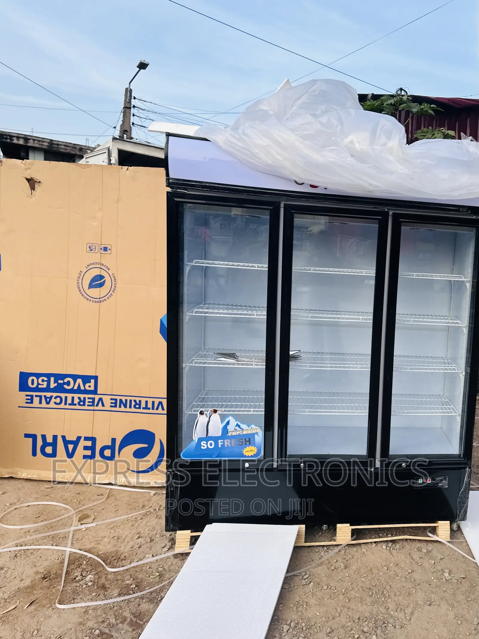 Better and Authentic Sleek White Display Fridge Pearl 2doors
