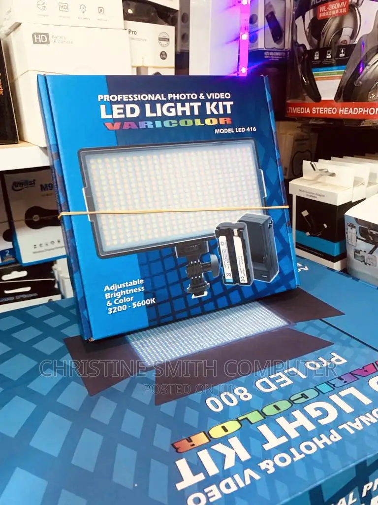 Professional Photo and Video Led Light Kit Chargeable