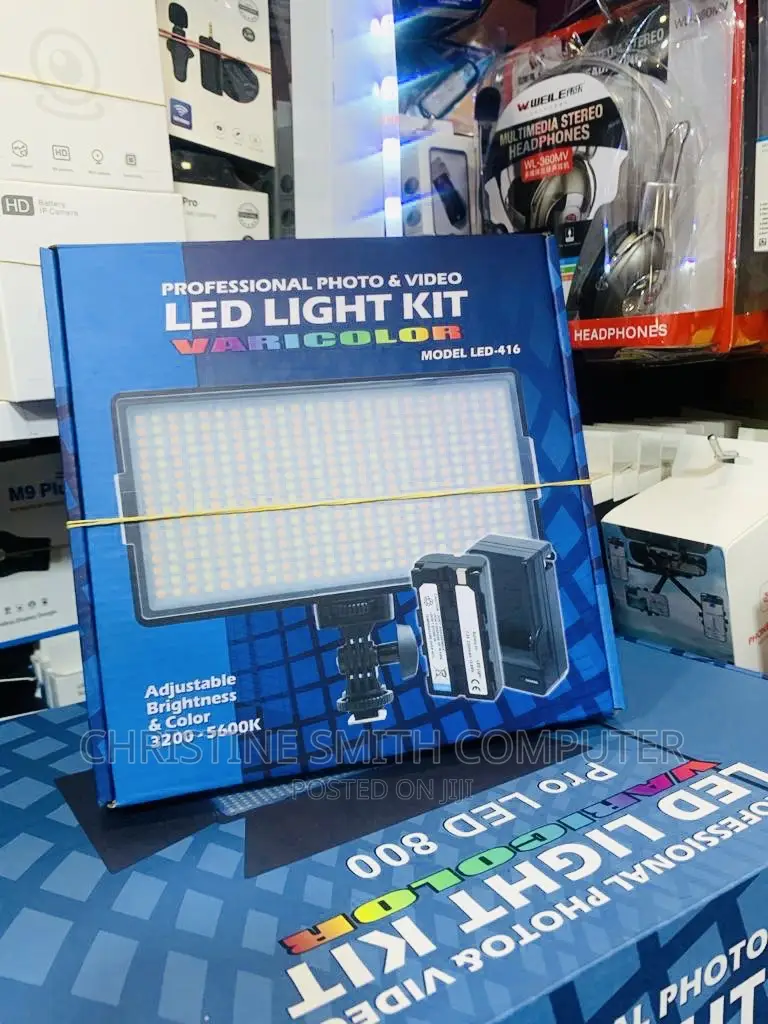 Professional Photo and Video Led Light Kit Chargeable