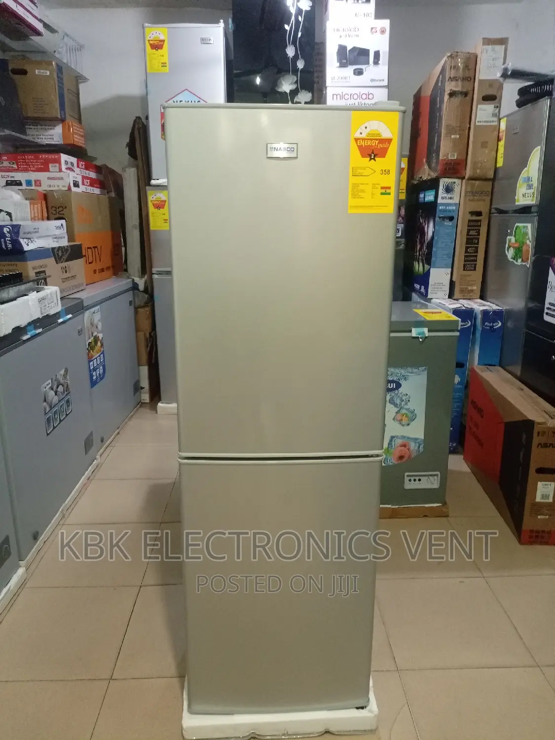 Nasco 158ltr Double Door Refrigerator