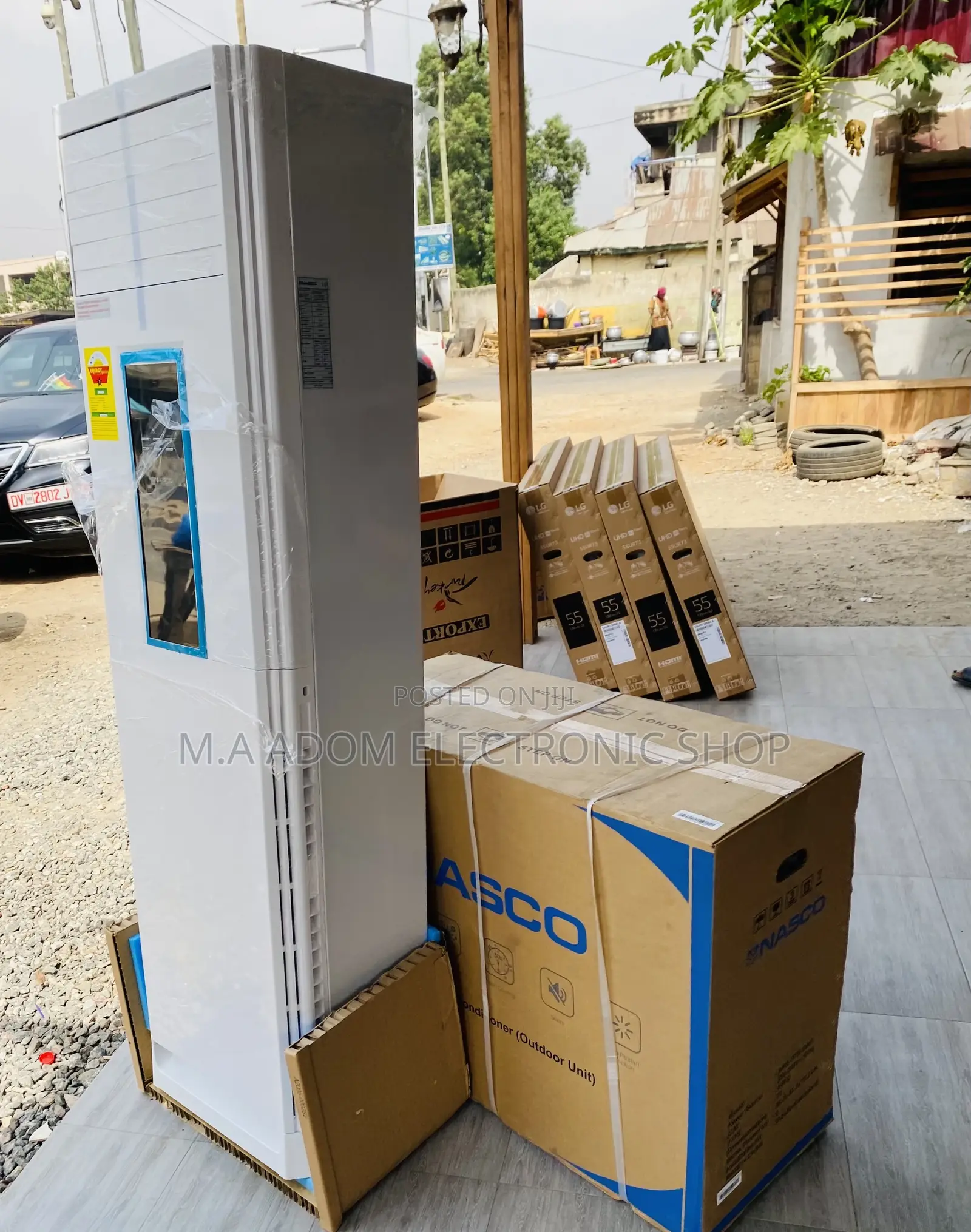 Latest and Affordable Nasco 2.5hp Floor Standing Ac(White).