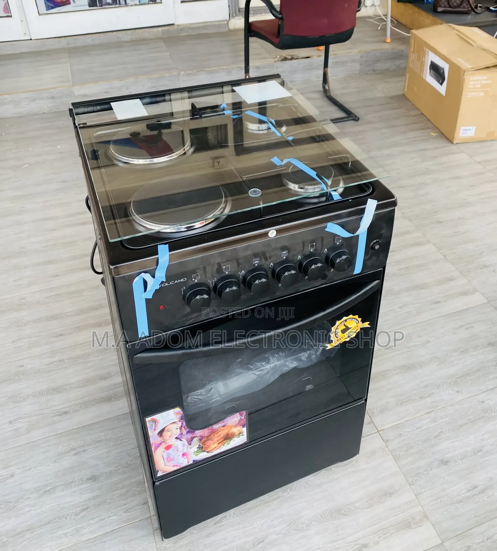Shop Classic Volcano 50x50 2 Electric + 2 Gas Burner 