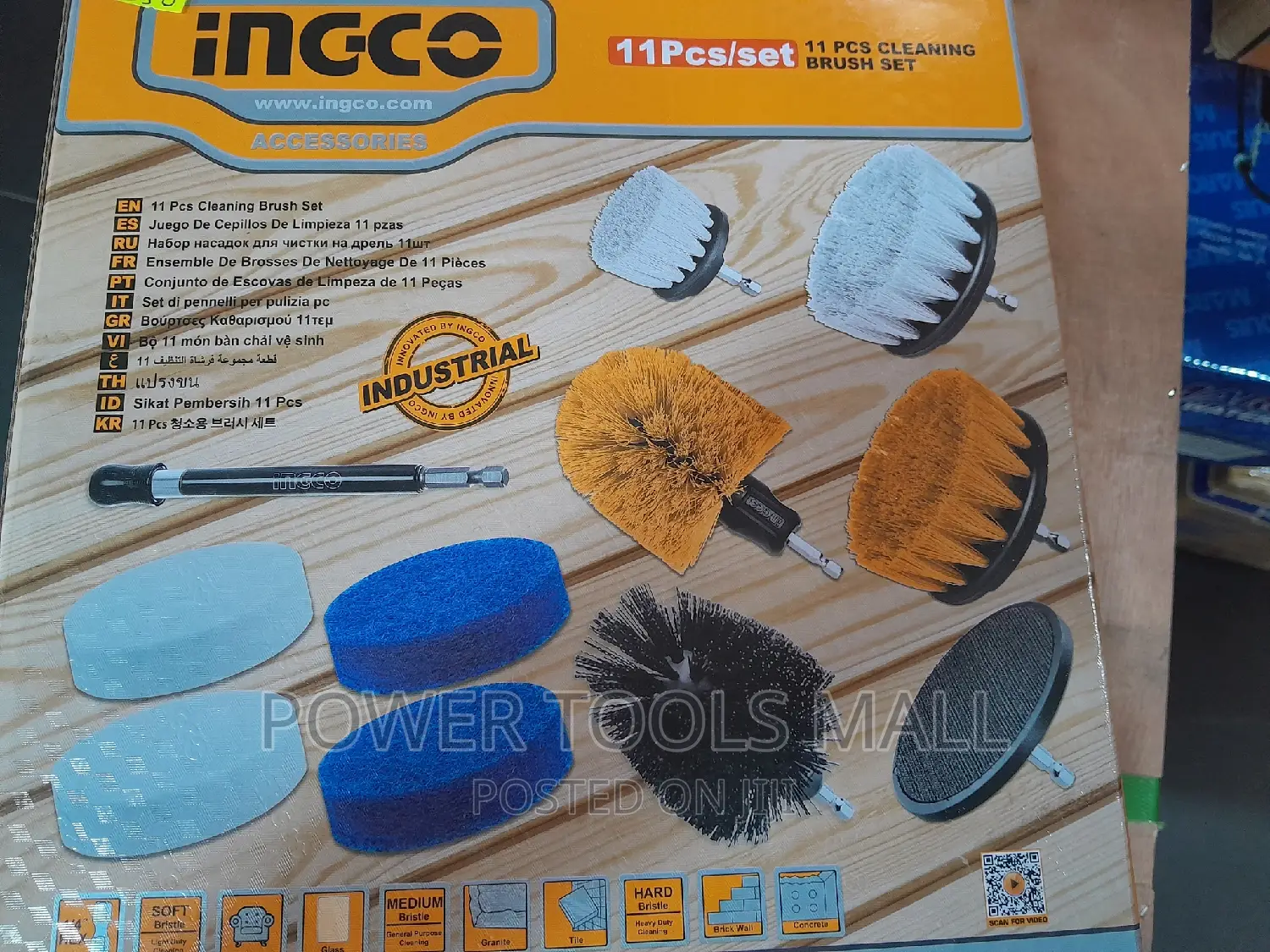 11pc Cleaning Brush Set