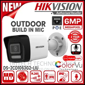Hikvision Ds-2cd1063g2-Liu(4mm) 6mp Colorvu Outdoor Camera