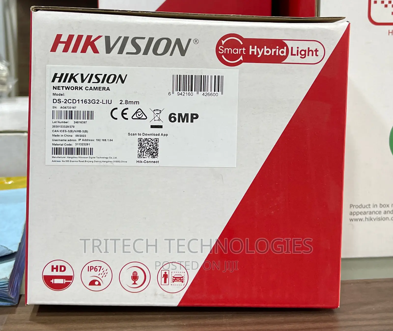 Hikvision Ds-2cd1163g2-Liu(2.8mm) 6mp Colorvu Outdoor Camera