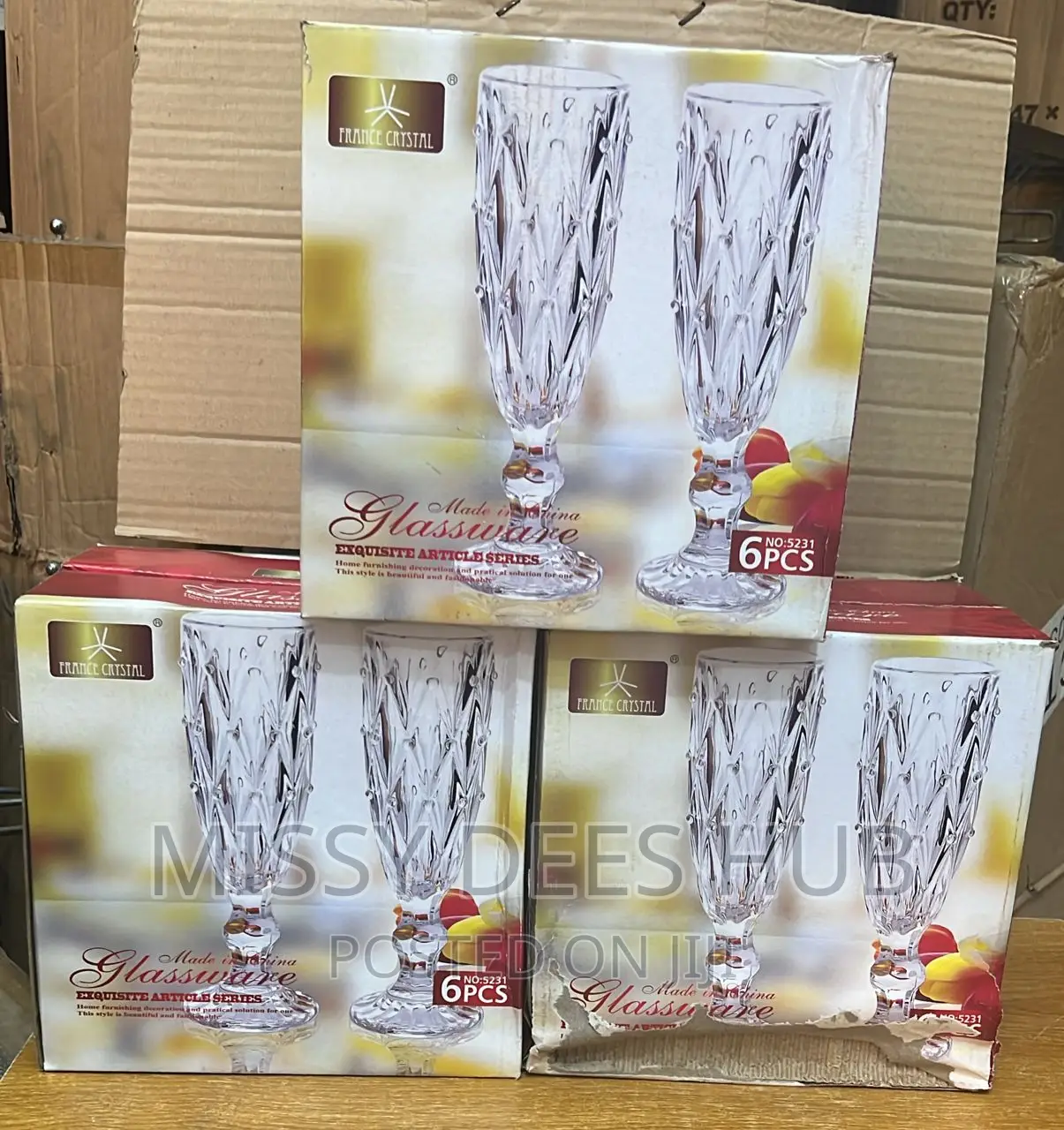 6pcs Champagne Glass Set