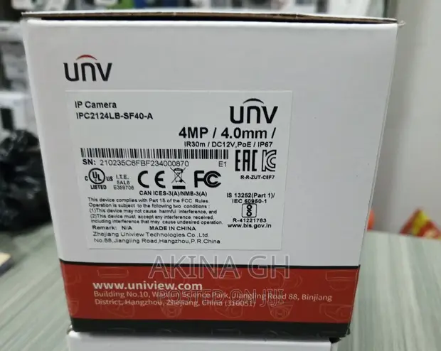 Uniview Unv 4mp Bullet Ip Camera Ipc2124lb-Sf40 2